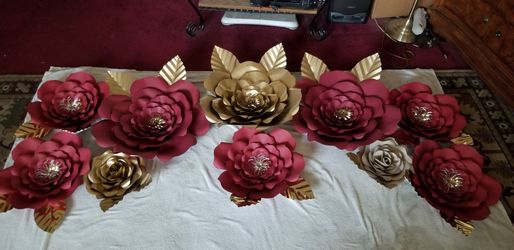 Paper flowers and paper roses