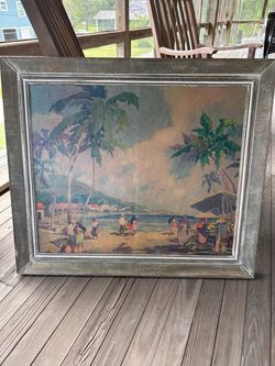 Beach painting