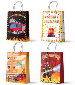 16pcs Fire Truck Gift Bags (New, Unopened)