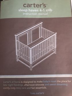 Carter's sleep haven 4 in 1 store crib manual