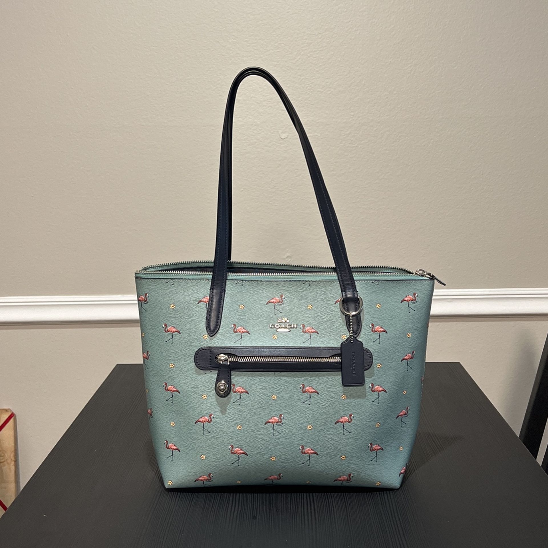 Coach Taylor Tote With Flamingo Print