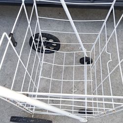 Used wire shopping utility cart.