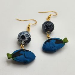 Blue Tang Earrings 