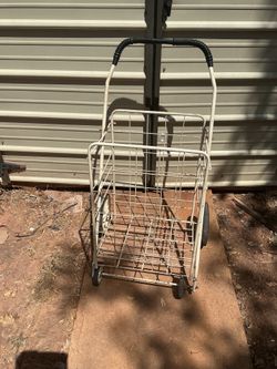 A folding shopping cart