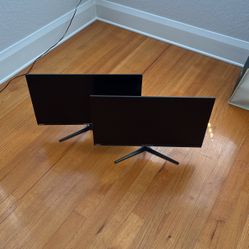 2× Sceptre 24.5” 165 Hz Gaming Monitors (E255B-1658A) – Gently Used – HDMI + DisplayPort