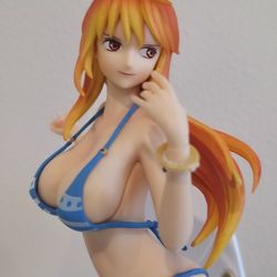 One Piece Nami Beach Surfboard Swimwear Statue