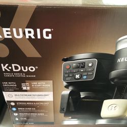 Keurig K-Duo Hot & Iced Single-Serve & Carafe Coffee Maker Black: Electric Drip Coffee Pot, 72 oz Capacity