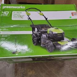 Greenworks 40v lawn mower with battery and charger

$279 FIRM