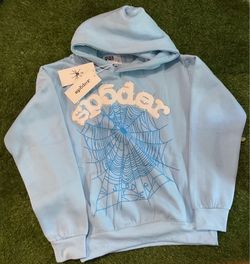 Blue rhinestone spider hoodie size small  brand new 2 in stock