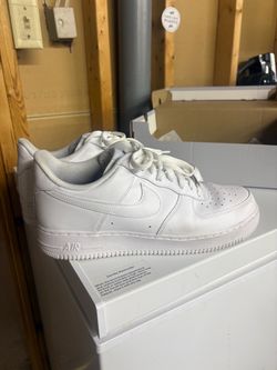 Used white Air Force 1s