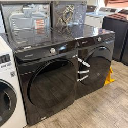 Samsung washer and dryer set electric with warranty