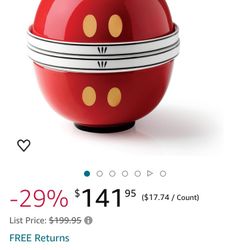 Lenox Disney 8Pc Luna Nesting Set, 11.62, Multi