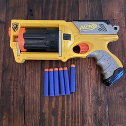 Yellow Nerf N-strike Maverick Rev 