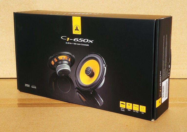 JL Audio Evolution C1 Series Car Speakers Set 6 1/2" 2-Way Coaxial Speaker System 225 Watt C1-650X 🚨 Payment Options Available 🚨 No Credit Needed 🚨