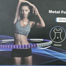 Weighted Hula Hoop 8 Sections Padded Foam Detachable Easy Assemble Exercise Gym 