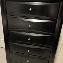 Gavetero Negro de 5 gavetas