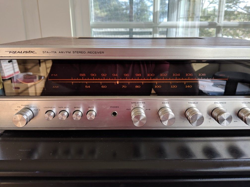 Realistic STA-77A Vintage stereo receiver phono amp 100 restored