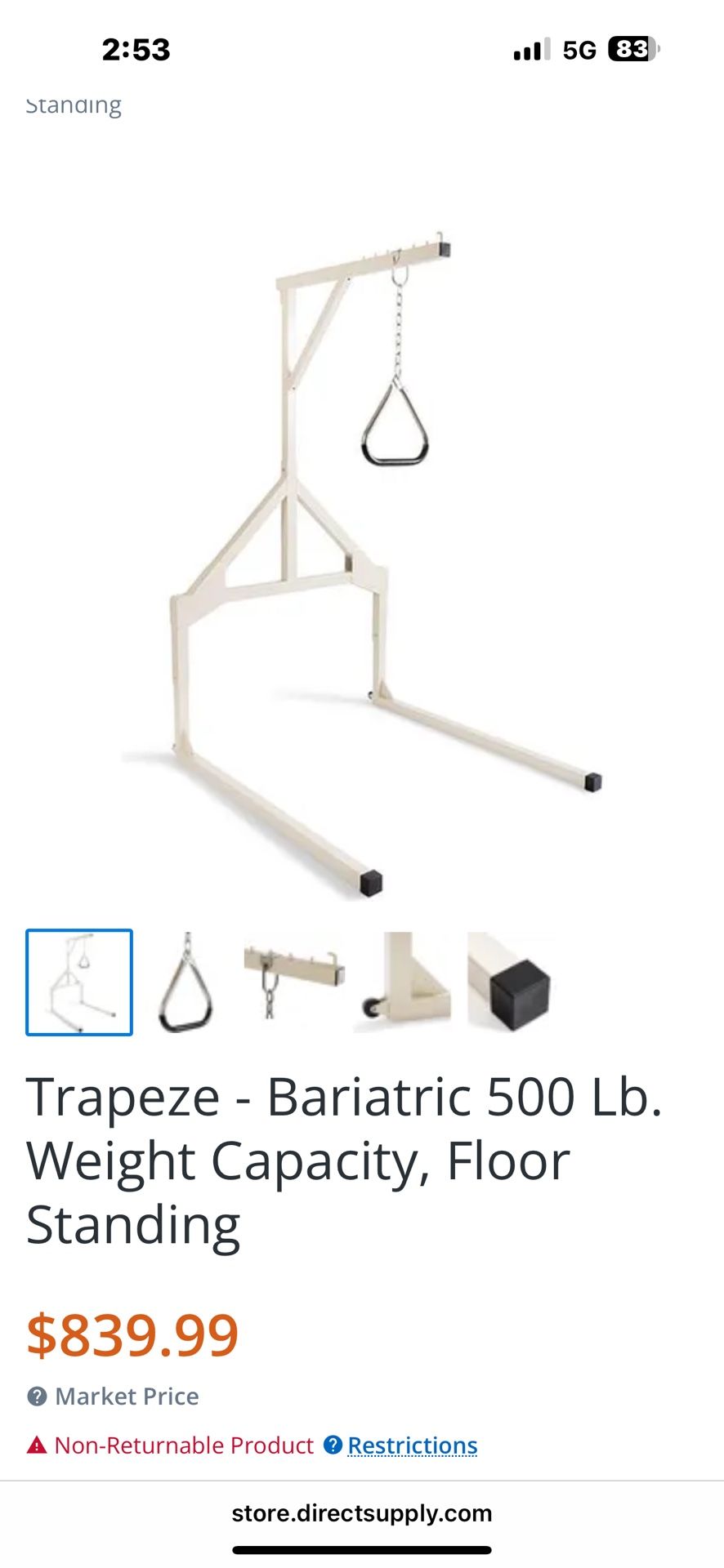 Bariatric Trapeze Bar