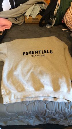 All gray Essentials hoodie