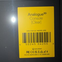 Analogue 3D (CLEAR)