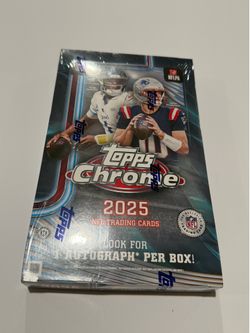 2025 Topps Chrome NFL Football Hobby Box – Brand New Sealed