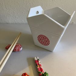 Chinese Take-out Glass Container 