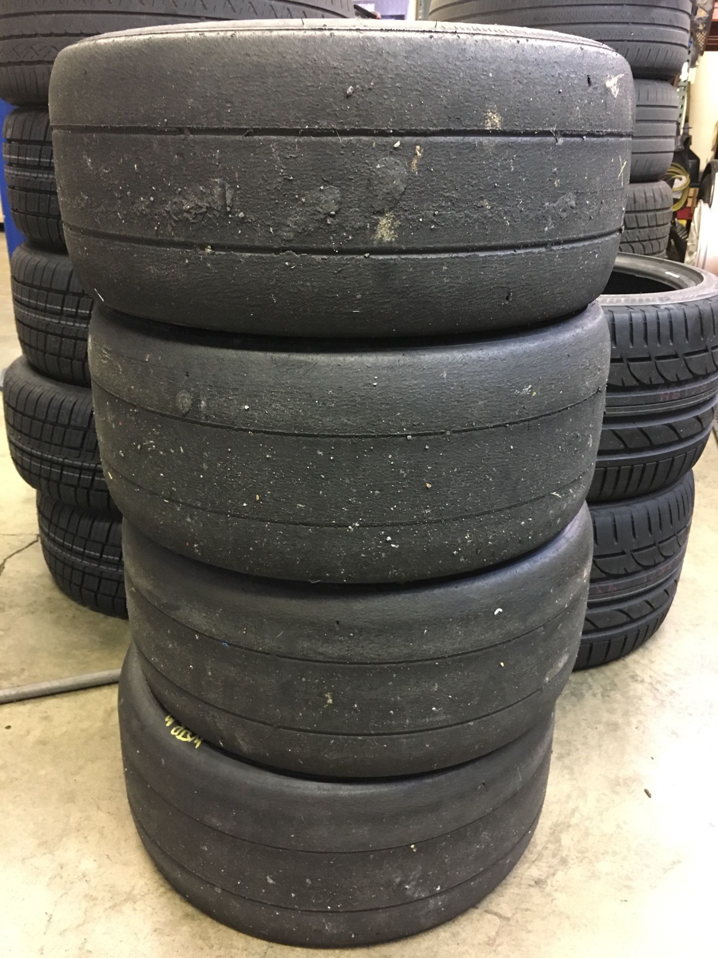 P205/50ZR15 Hoosier SM7 Spec Miata Race Tires, Slicks, Used Set of 4