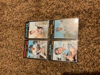 4 hard to find 1971 Topps hi# series baseball cards with SPs HBV $48
