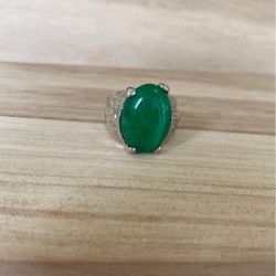 SilverPlated Rings Jade Rings Jewelry  Fashion Green Jade Rings Rings 