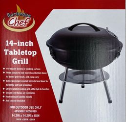 Barbeque Chef 14-Inch Tabletop Charcoal Grill