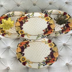 Serving Platters Fall Decor