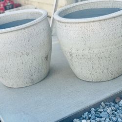 2x$75 Mexican Clay Planters Or $40 Each 