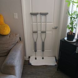 1 Set of Crutches (Medline MDSV80535H1) Used