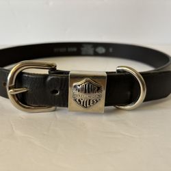 Women’s Harley Davidson Black Leather Belt
