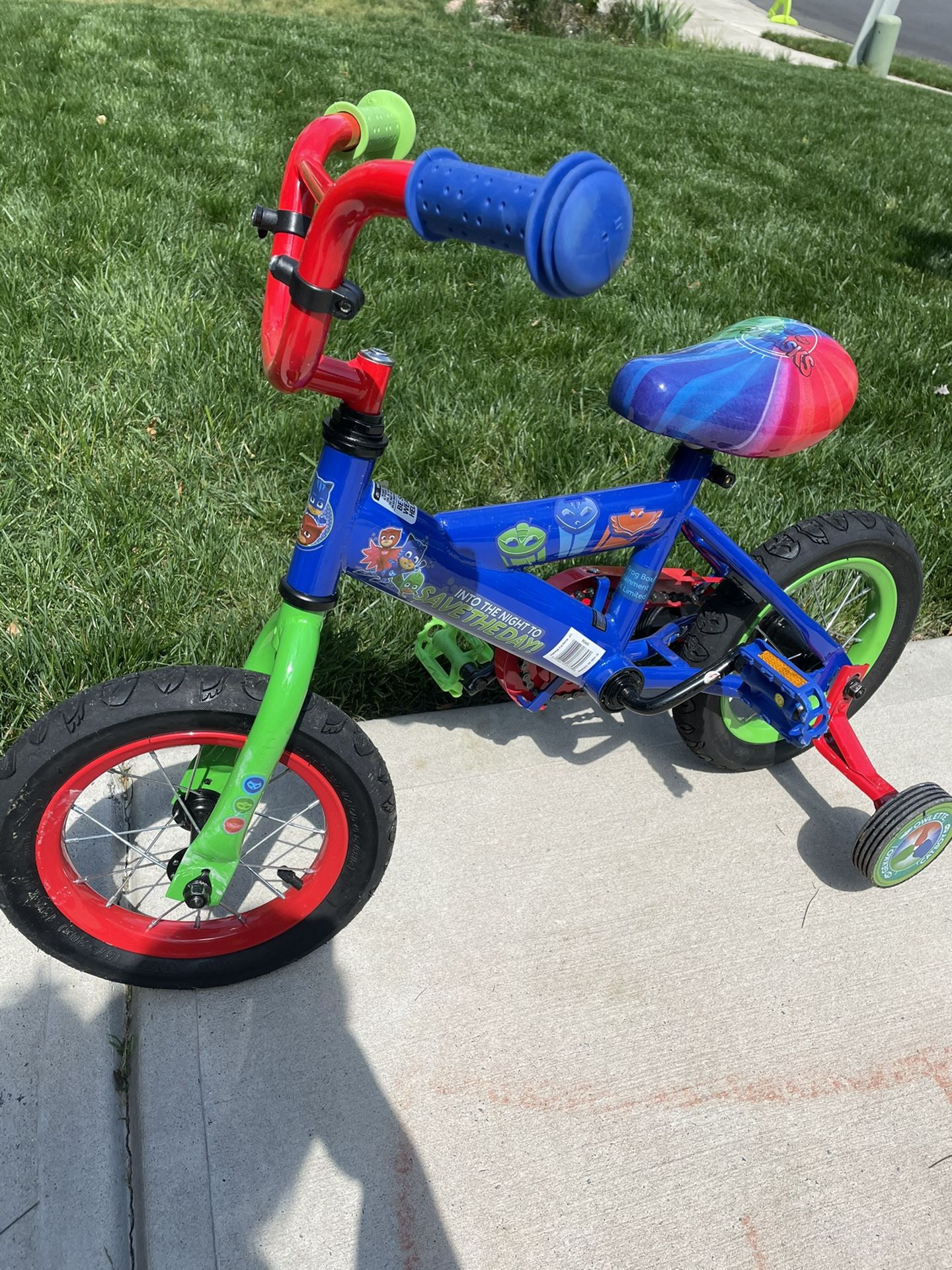 Sparsely Used PJ Mask Toddle bike