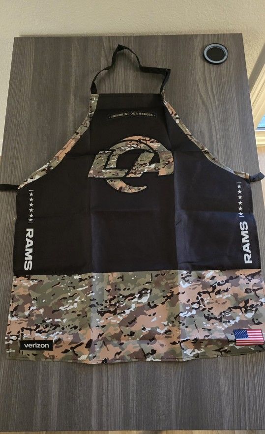 LA Rams Salute to Service Camo Apron