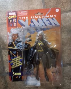 Marvel Legends X-Men Storm Retro Card Target Exclusive Black Costume 6” Figure