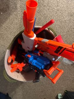 Nerf guns and lightsabers