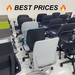 🔥IN LIKE NEW CONDITION STEELCASE OFFICE CHAIRS!🔥 LEAP V2 🔥 GESTURE 🔥 AMIA 🔥 THINK V2 🔥 SILQ 🔥 STARTING AT $299