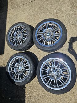 BMW 17' Chrome Rims with Tires