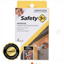 New Safety 1st Adhesive Cabinet Latches 