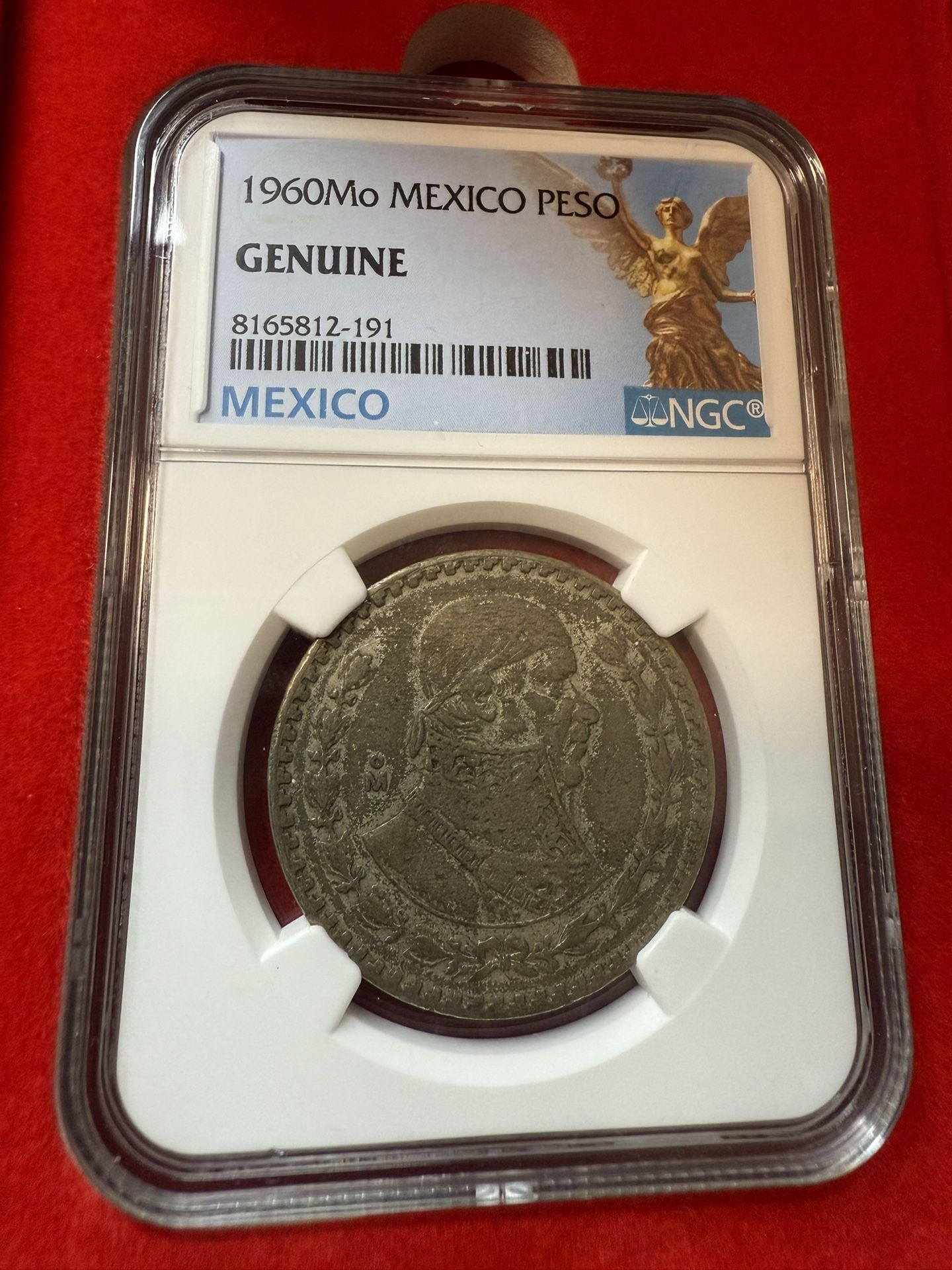 1960 Mo Mexico Peso Silver NGC Genuine (x3)