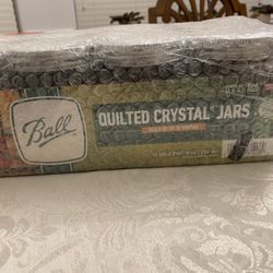 Ball quilted crystal jars 
