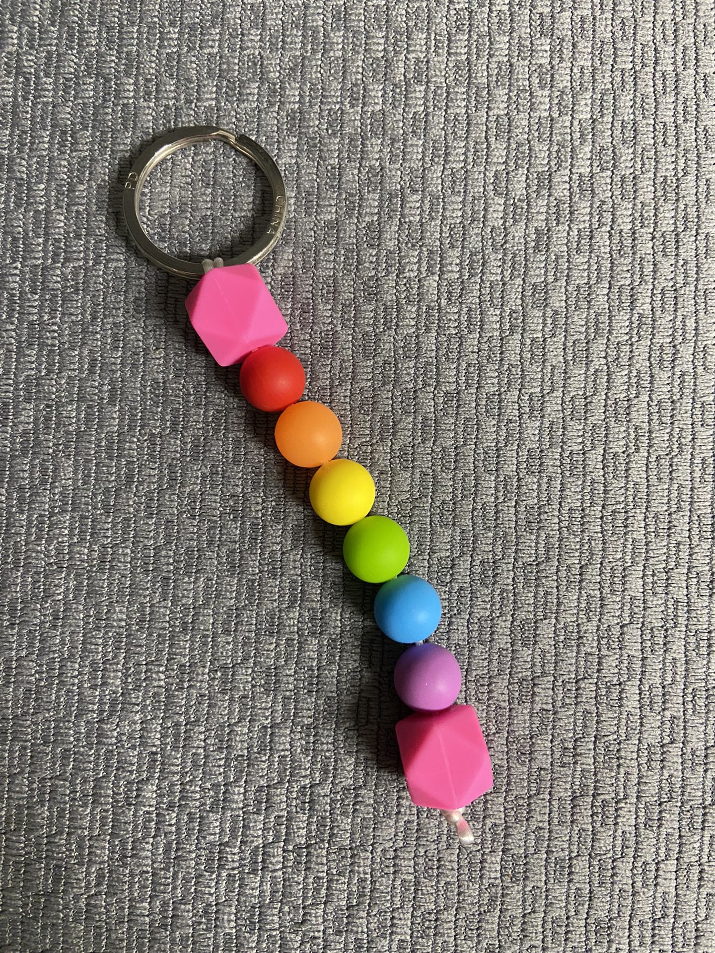 Pride Rainbow Silicone Keychain
