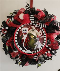 Jack Skeleton Holiday Wreath