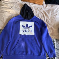 ADIDAS BLUE SWEATER HOODIE