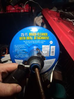 25 foot drain cleaner w drill attachment