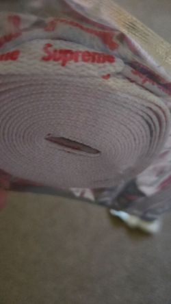 Supreme White Shoelaces 120cm