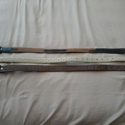 Little boys Leather Belts All 3 For $25