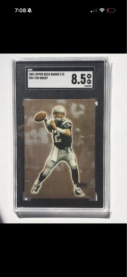 Tom Brady 2001-- SGC 8.5-- Upper Deck "Rookie F/X" - #54 Patriots